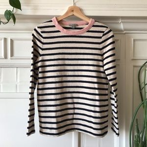 COS striped long-sleeved shirt